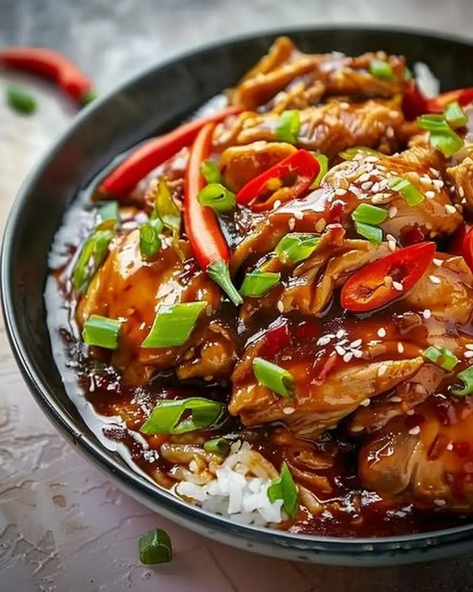 Slow Cooker Sweet Chili Chicken 6 Slow Cooker Sweet Chili Chicken