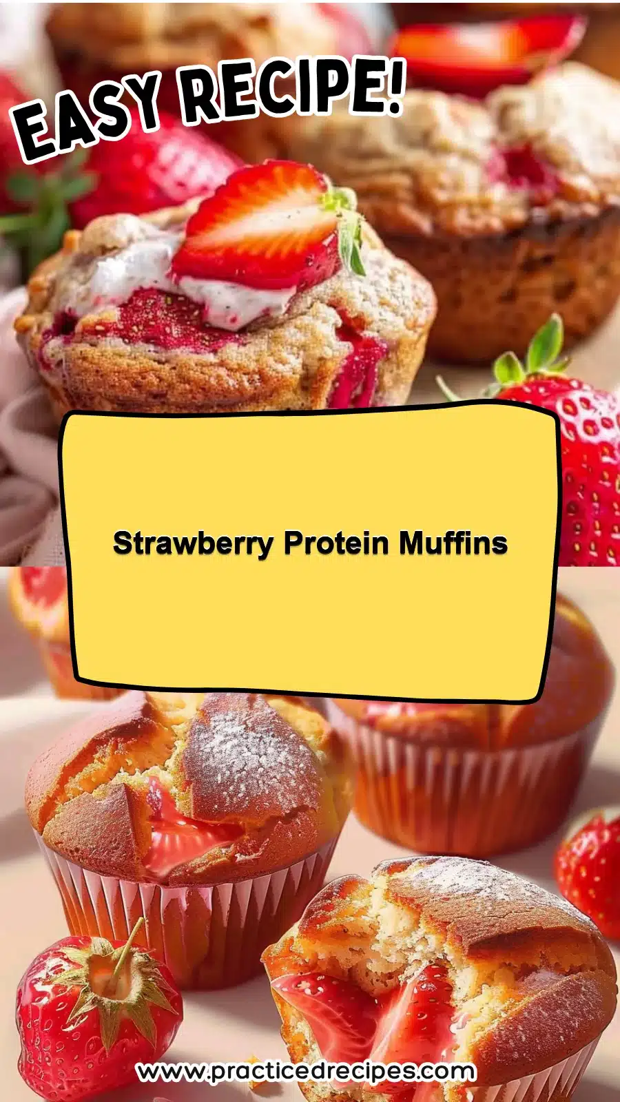 Strawberry Protein Muffins 5 Strawberry Protein Muffins