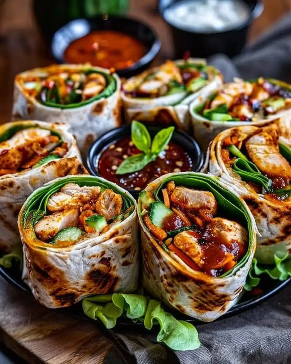 Sweet Chili Chicken Wraps – Bold Flavor in Every Bite 6 Sweet Chili Chicken Wraps – Bold Flavor in Every Bite