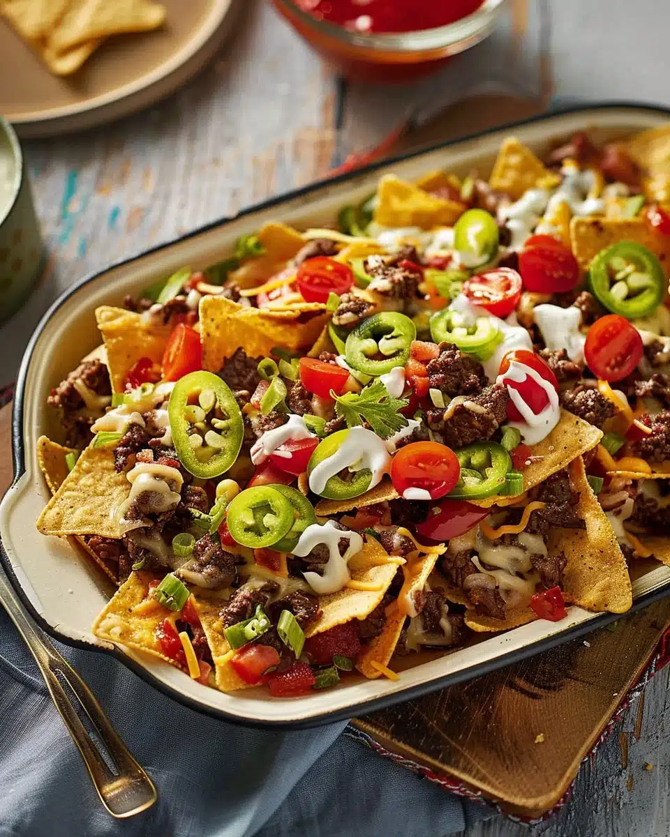 Taco Beef Nachos 6 Taco Beef Nachos