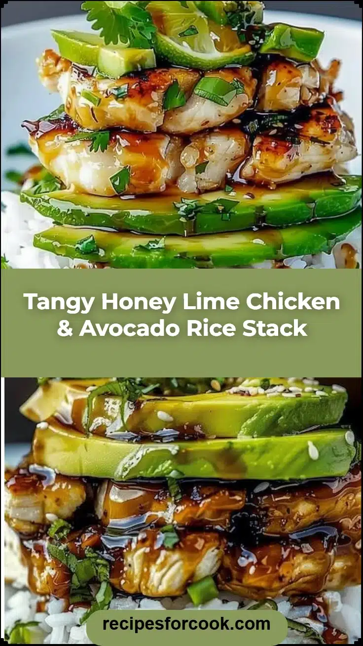 Tangy Honey Lime Chicken & Avocado Rice Stack 5 Tangy Honey Lime Chicken & Avocado Rice Stack