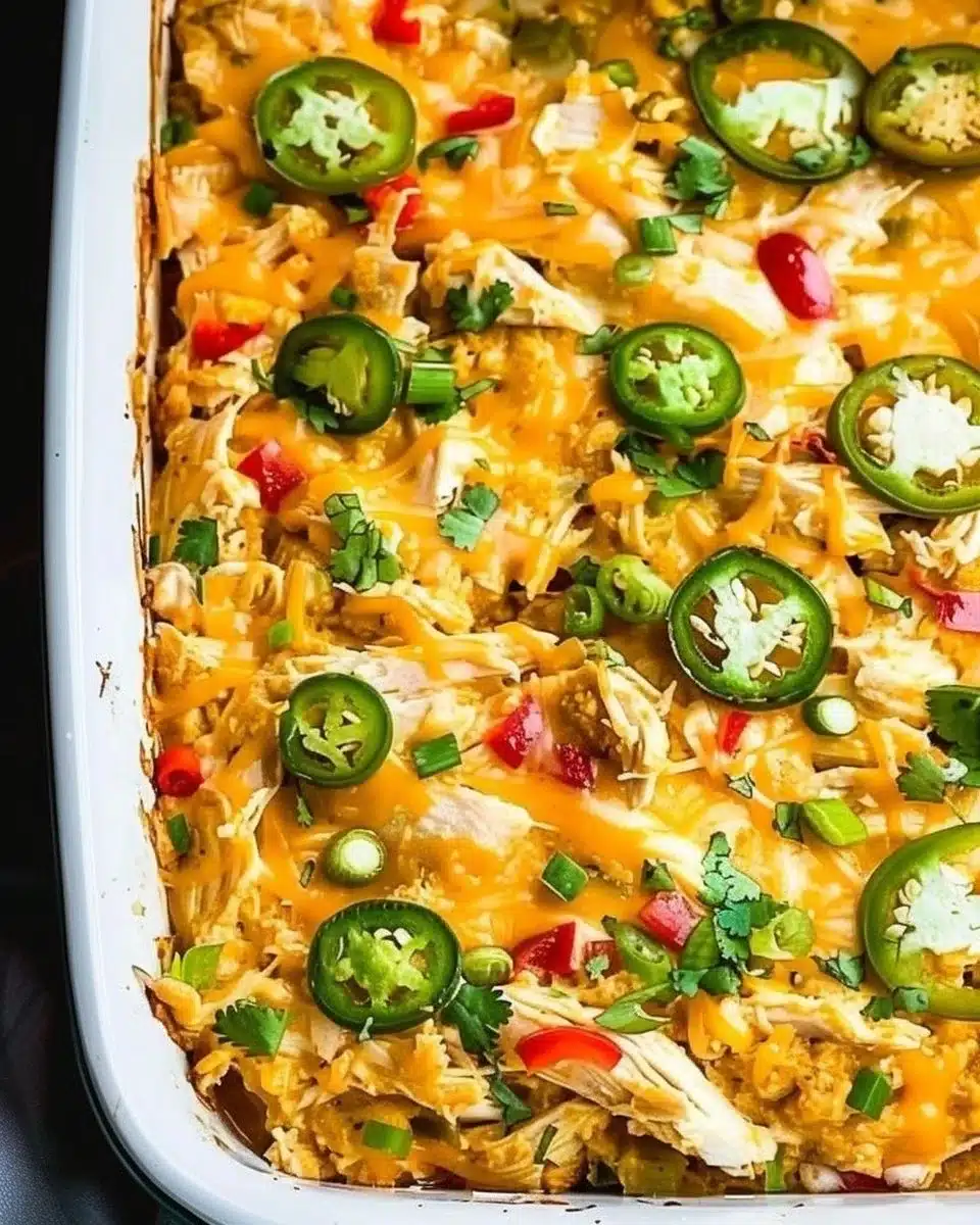 This easy Whole30 jalapeño buffalo chicken casserole is simple to make and full of flavor. 6 This easy Whole30 jalapeño buffalo chicken casserole is simple to make and full of flavor.