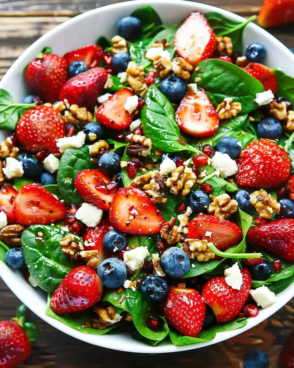 15-Minute Strawberry Spinach Salad 6 15-Minute Strawberry Spinach Salad