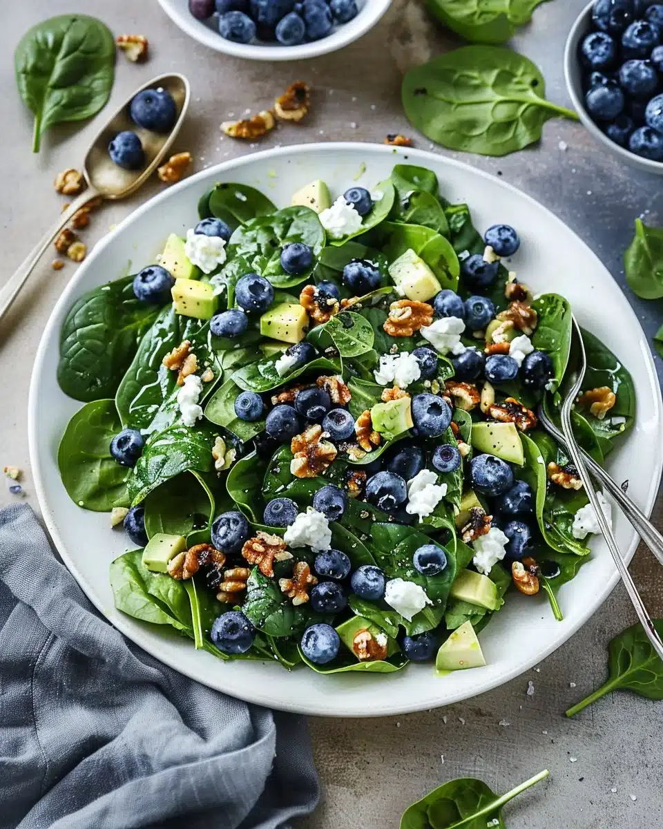 20-Minute Spinach Blueberry Salad 6 20-Minute Spinach Blueberry Salad