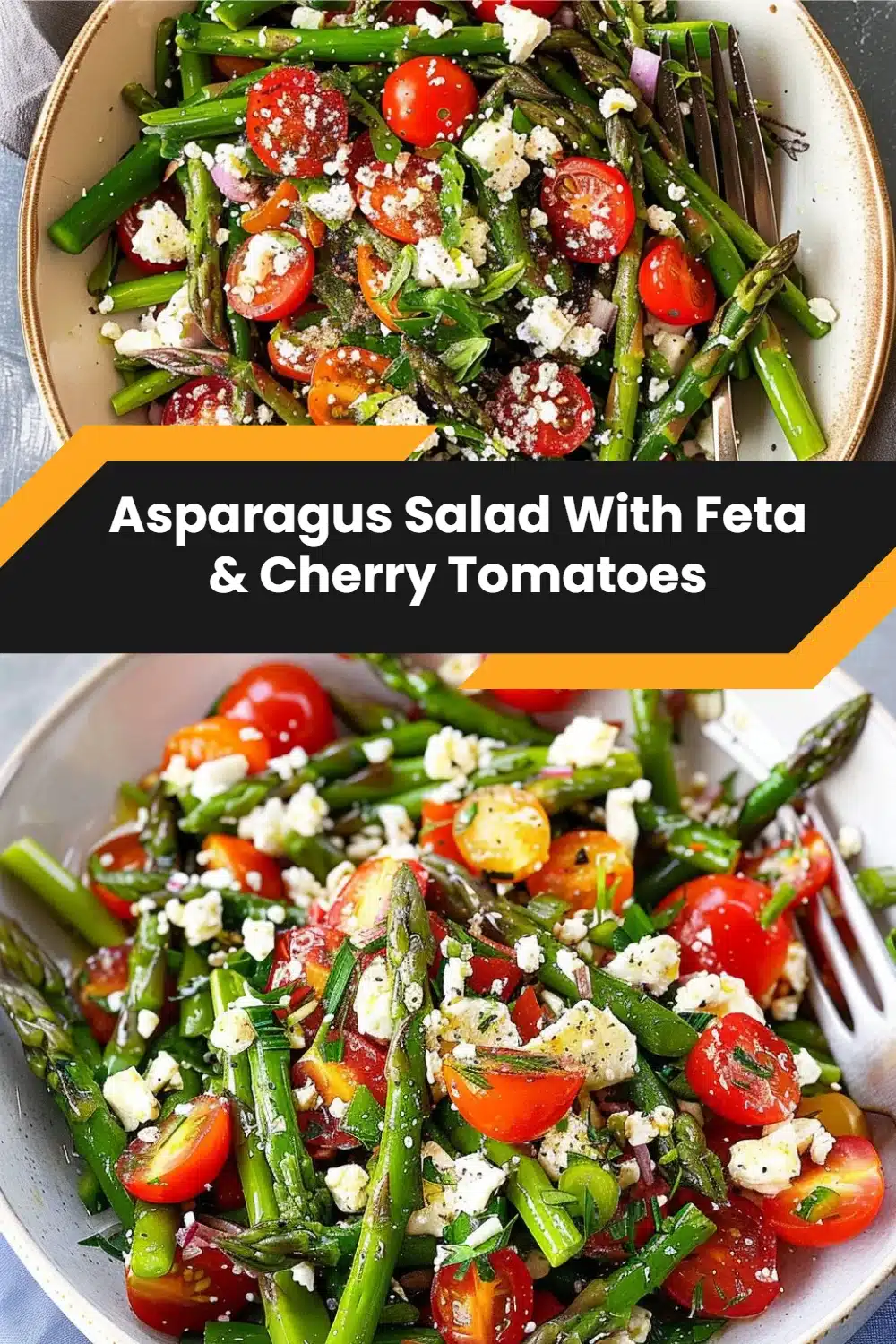 Asparagus Salad With Feta & Cherry Tomatoes 5 Asparagus Salad With Feta & Cherry Tomatoes