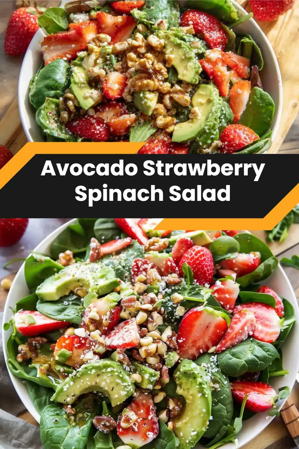 Avocado Strawberry Spinach Salad 5 Avocado Strawberry Spinach Salad