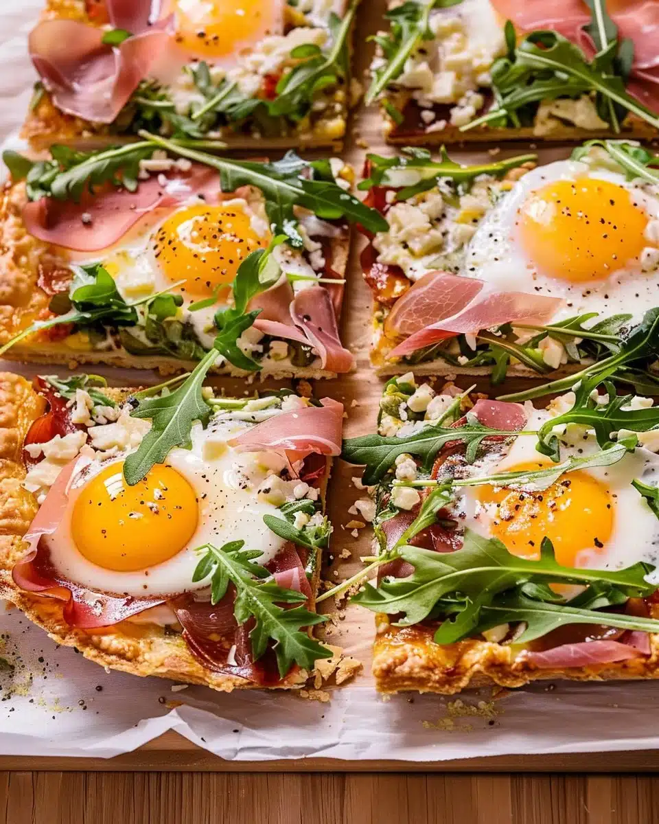 Baked Prosciutto and Egg Breakfast Tart 6 Baked Prosciutto and Egg Breakfast Tart