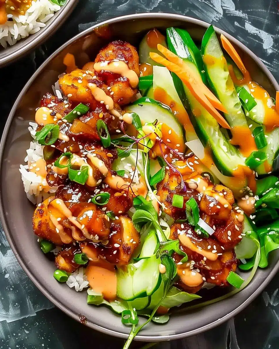 Bang Bang Chicken Bowls 6 Bang Bang Chicken Bowls