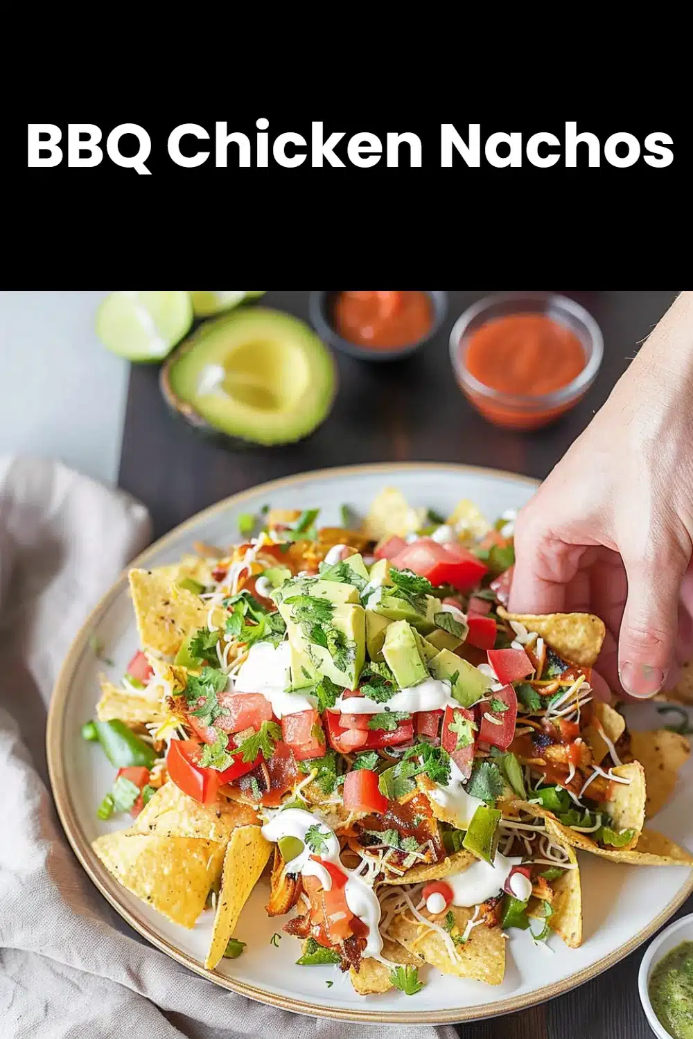 BBQ Chicken Nachos 5 BBQ Chicken Nachos