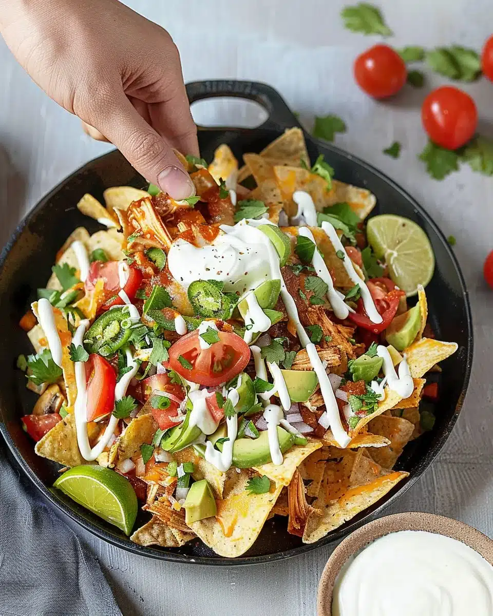 BBQ Chicken Nachos 6 BBQ Chicken Nachos