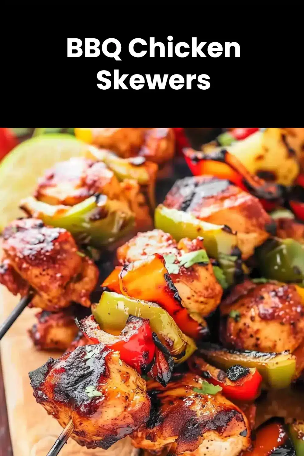 BBQ Chicken Skewers 5 BBQ Chicken Skewers