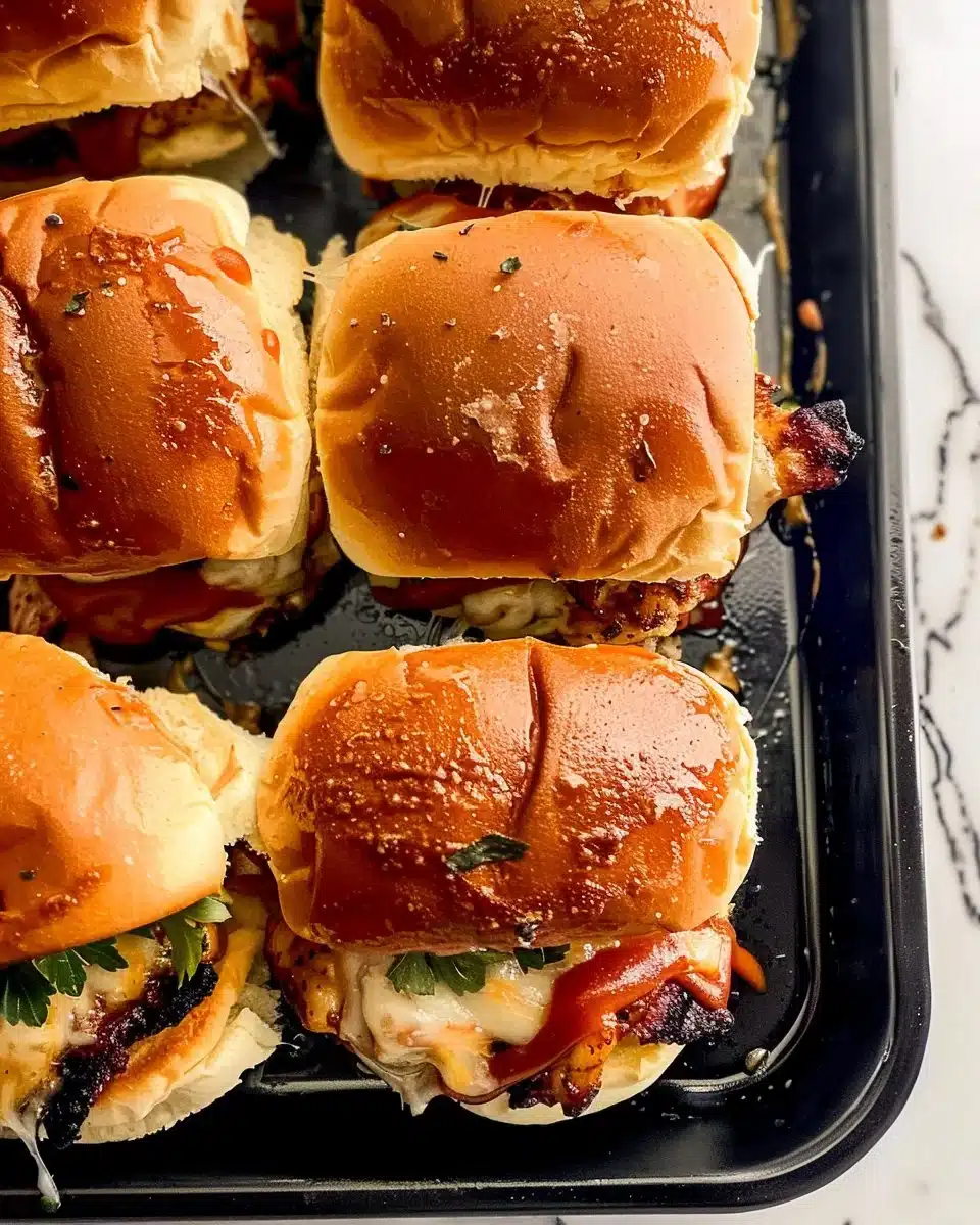 BBQ Chicken Sliders 6 BBQ Chicken Sliders