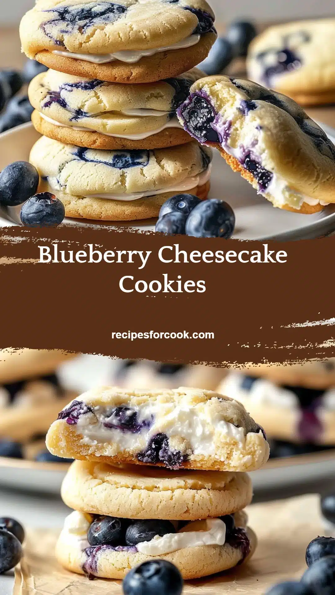 Blueberry Cheesecake Cookies 5 Blueberry Cheesecake Cookies