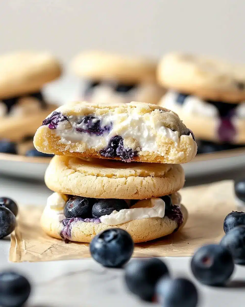 Blueberry Cheesecake Cookies 6 Blueberry Cheesecake Cookies