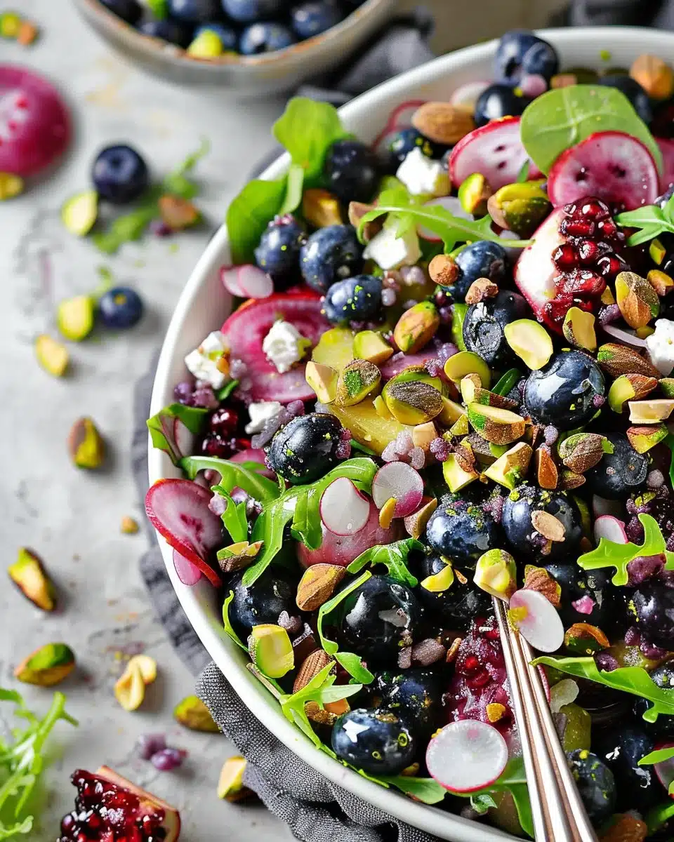 Blueberry Pistachio Salad 6 Blueberry Pistachio Spring Salad
