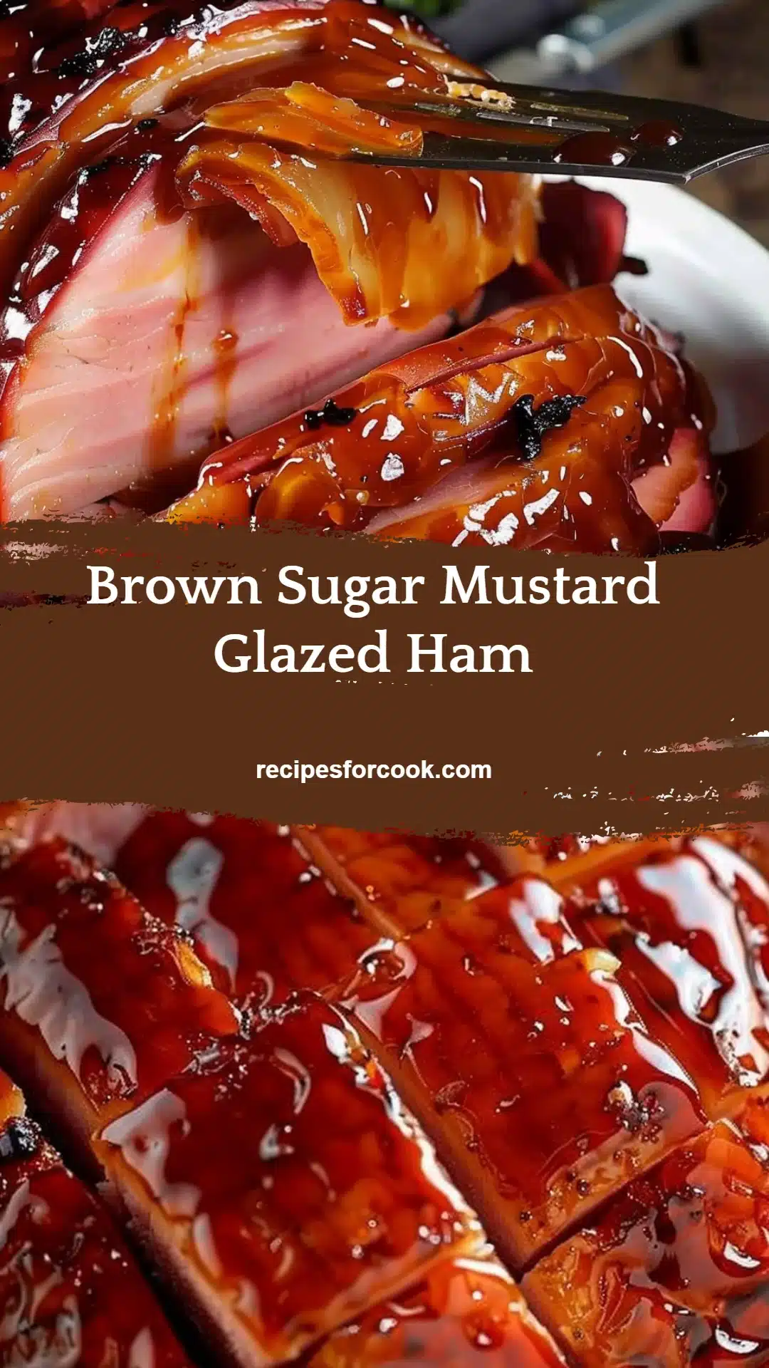 Brown Sugar Mustard Glazed Ham 5 Brown Sugar Mustard Glazed Ham