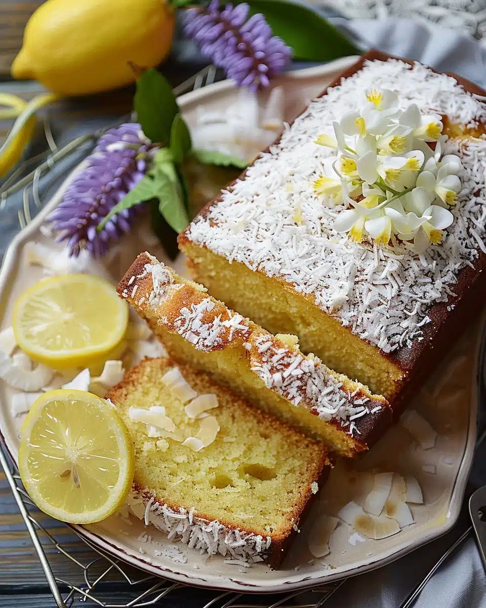 Coconut Lemon Loaf Cake 6 Coconut Lemon Loaf Cake