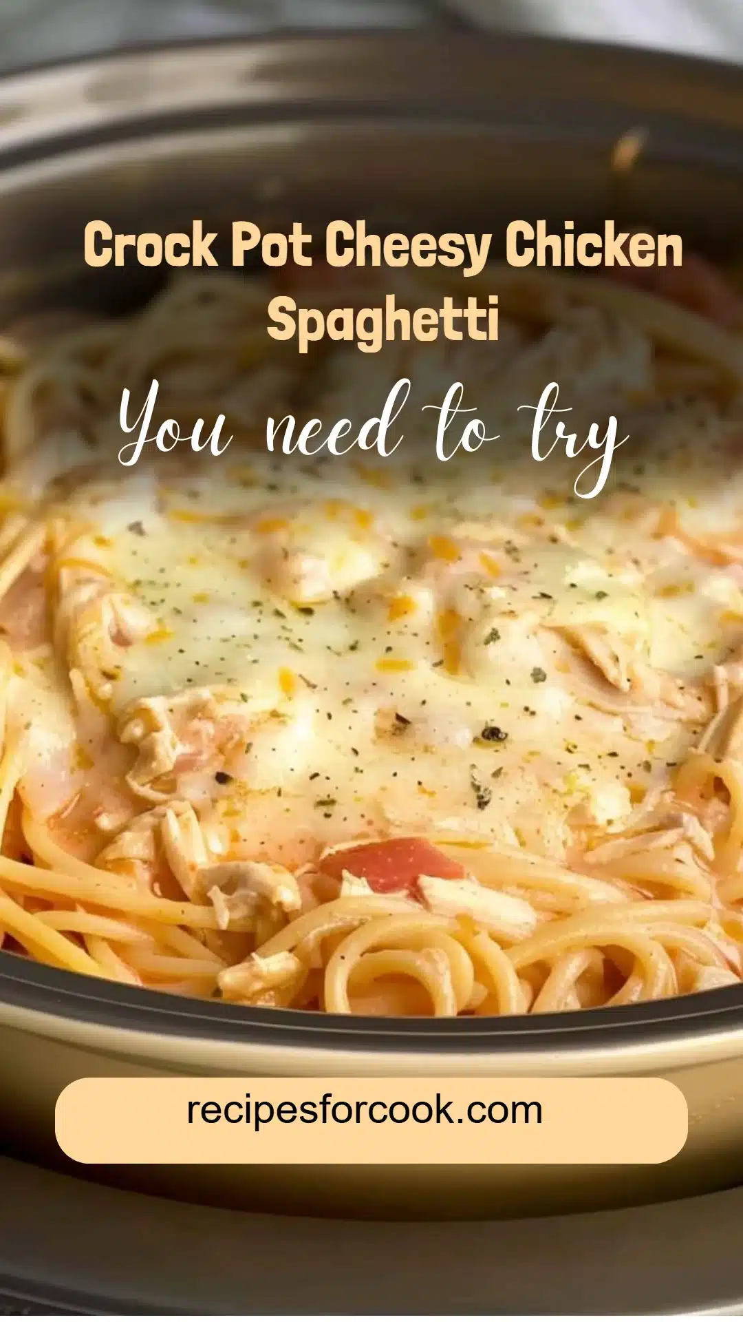 Crock Pot Cheesy Chicken Spaghetti 5 Crock Pot Cheesy Chicken Spaghetti