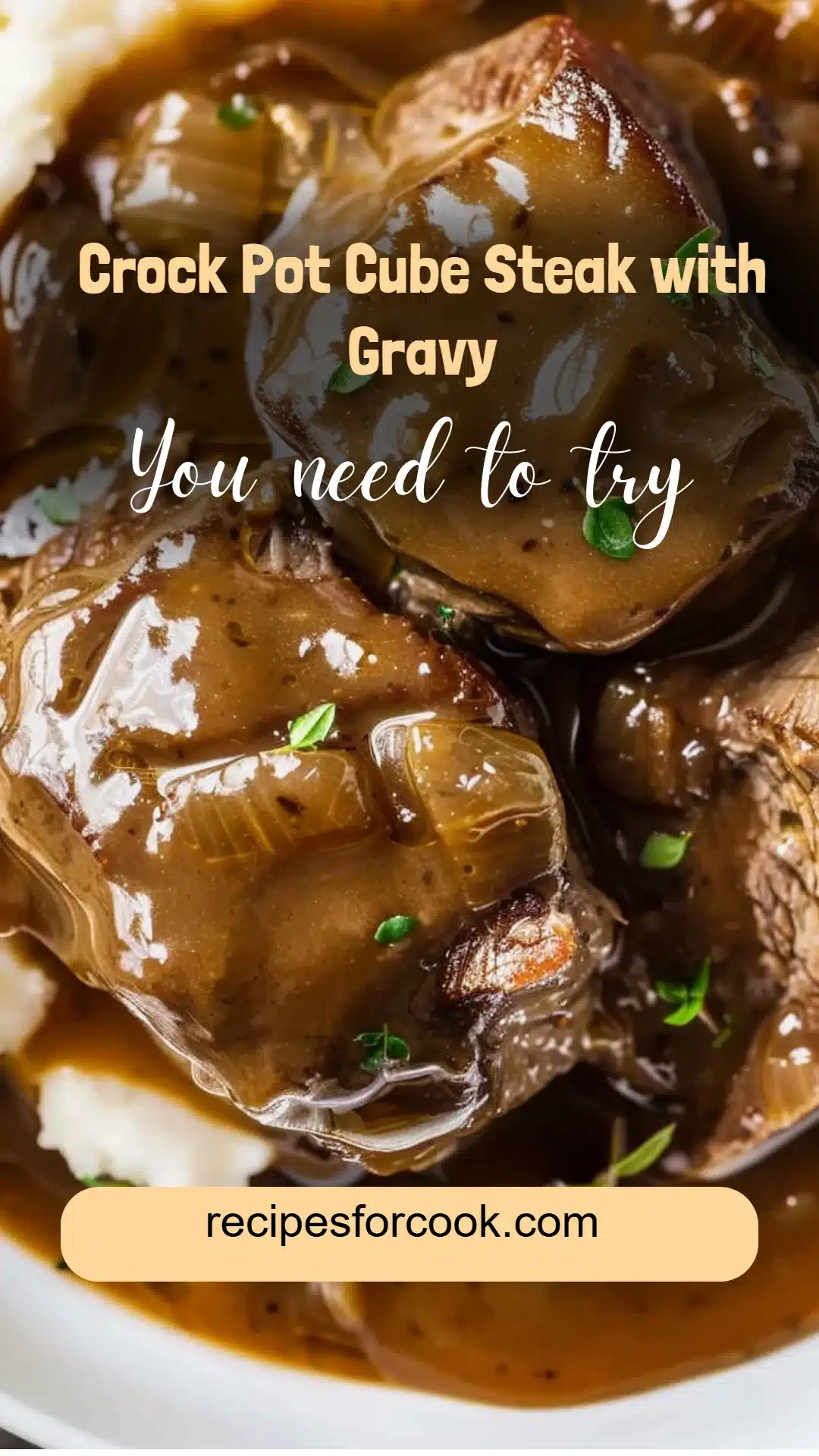 Crock Pot Cube Steak with Gravy 5 Crock Pot Cube Steak with Gravy