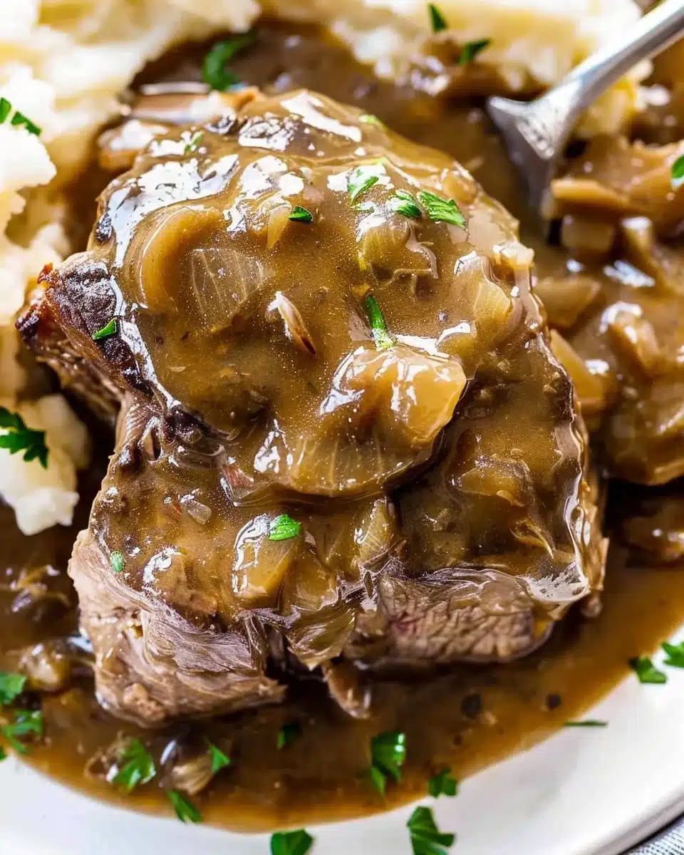 Crock Pot Cube Steak with Gravy 6 Crock Pot Cube Steak with Gravy