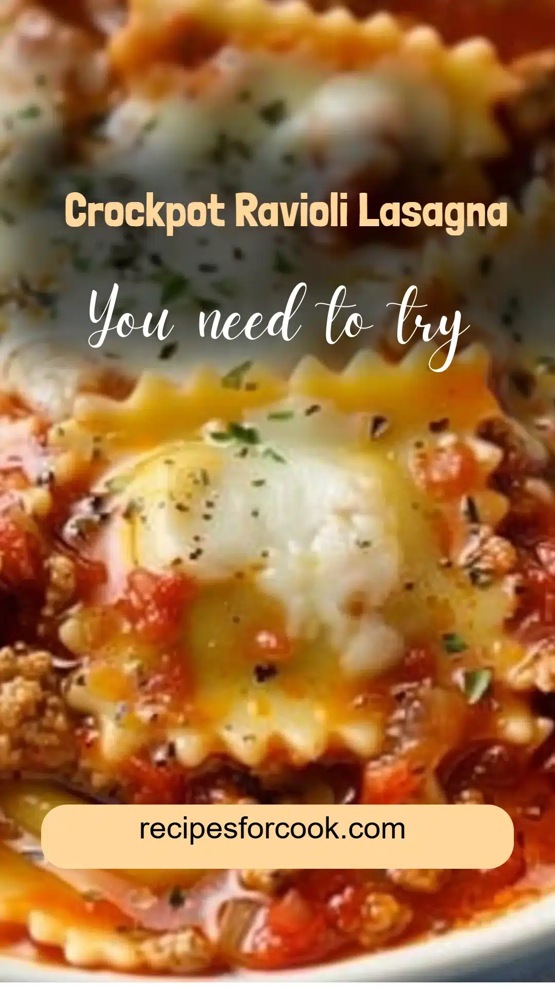 Crockpot Ravioli Lasagna 5 Crockpot Ravioli Lasagna