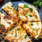 Easy BBQ Chicken Quesadillas 4 Delicious easy BBQ chicken quesadillas with melted cheese