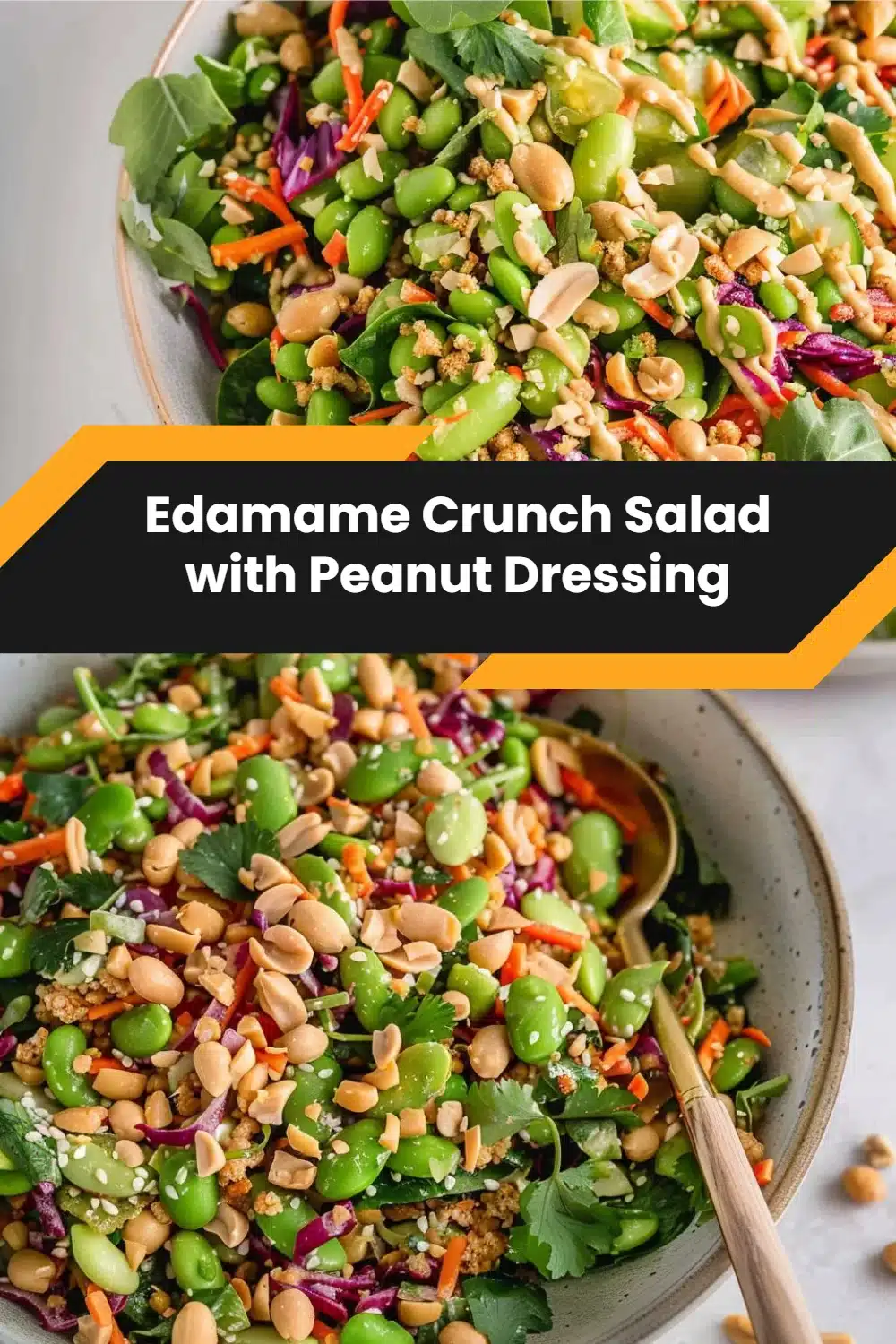 Edamame Crunch Salad with Peanut Dressing 5 Edamame Crunch Salad with Peanut Dressing