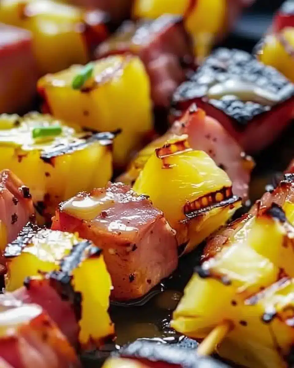 Hawaiian Ham and Pineapple Skewers 6 Hawaiian Ham and Pineapple Skewers