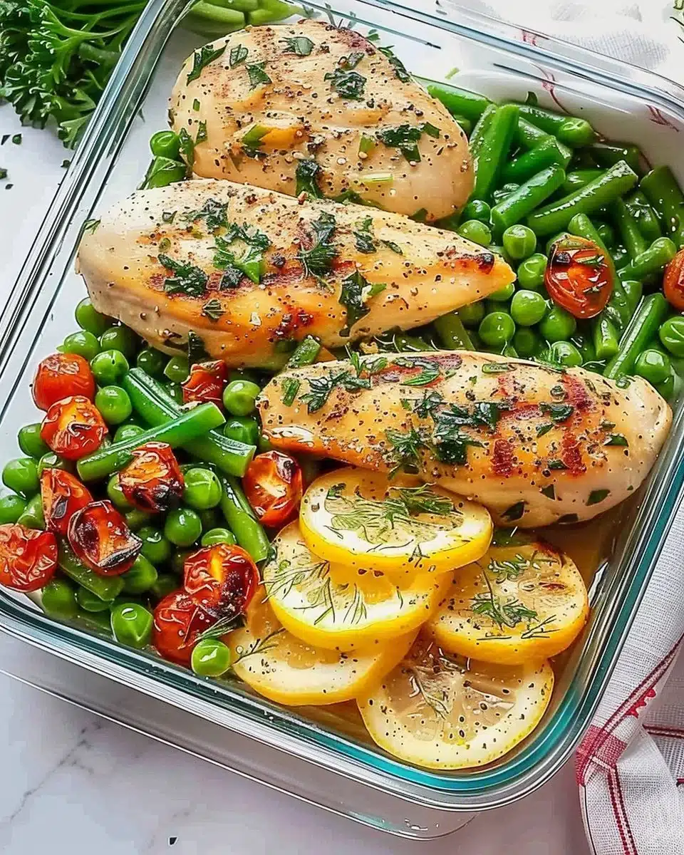 Healthy Lemon Garlic Chicken Meal Prep Bowls 6 Healthy Lemon Garlic Chicken Meal Prep Bowls