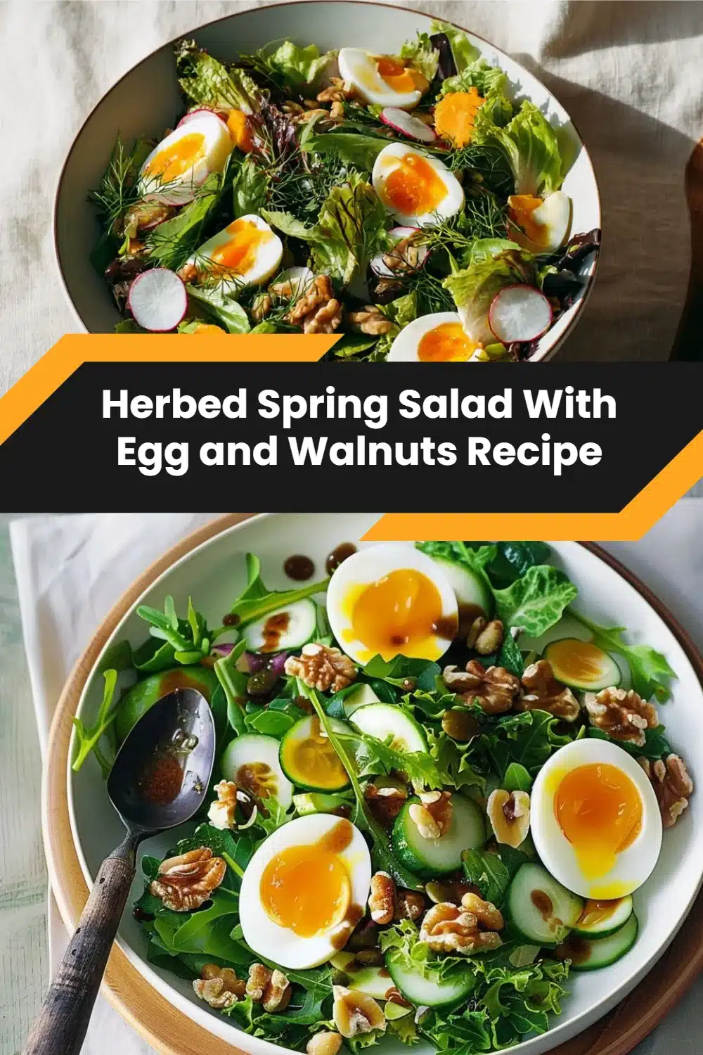 Herbed Spring Salad With Egg and Walnuts Recipe 5 Herbed Spring Salad With Egg and Walnuts Recipe