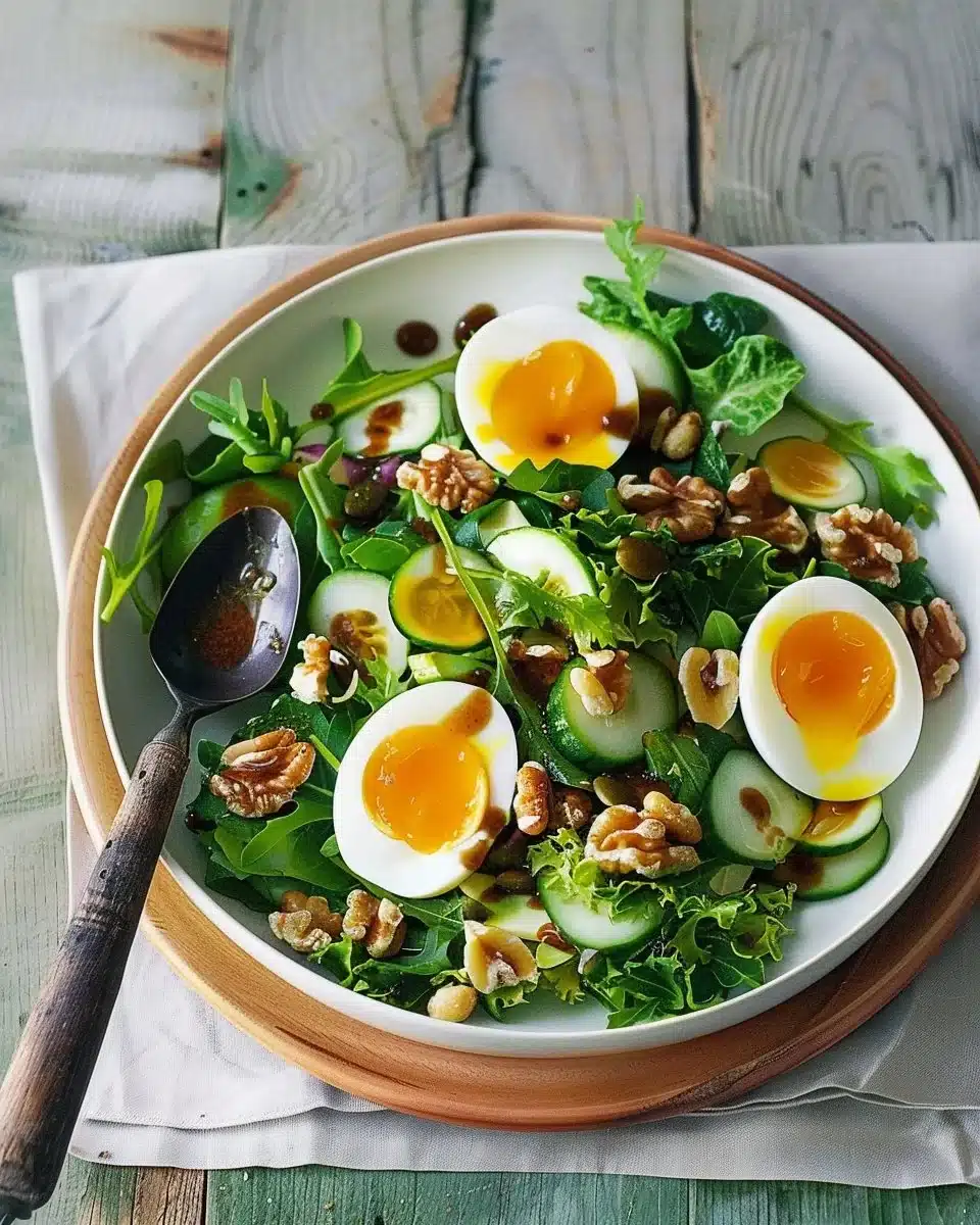 Herbed Spring Salad With Egg and Walnuts Recipe 6 Herbed Spring Salad With Egg and Walnuts Recipe