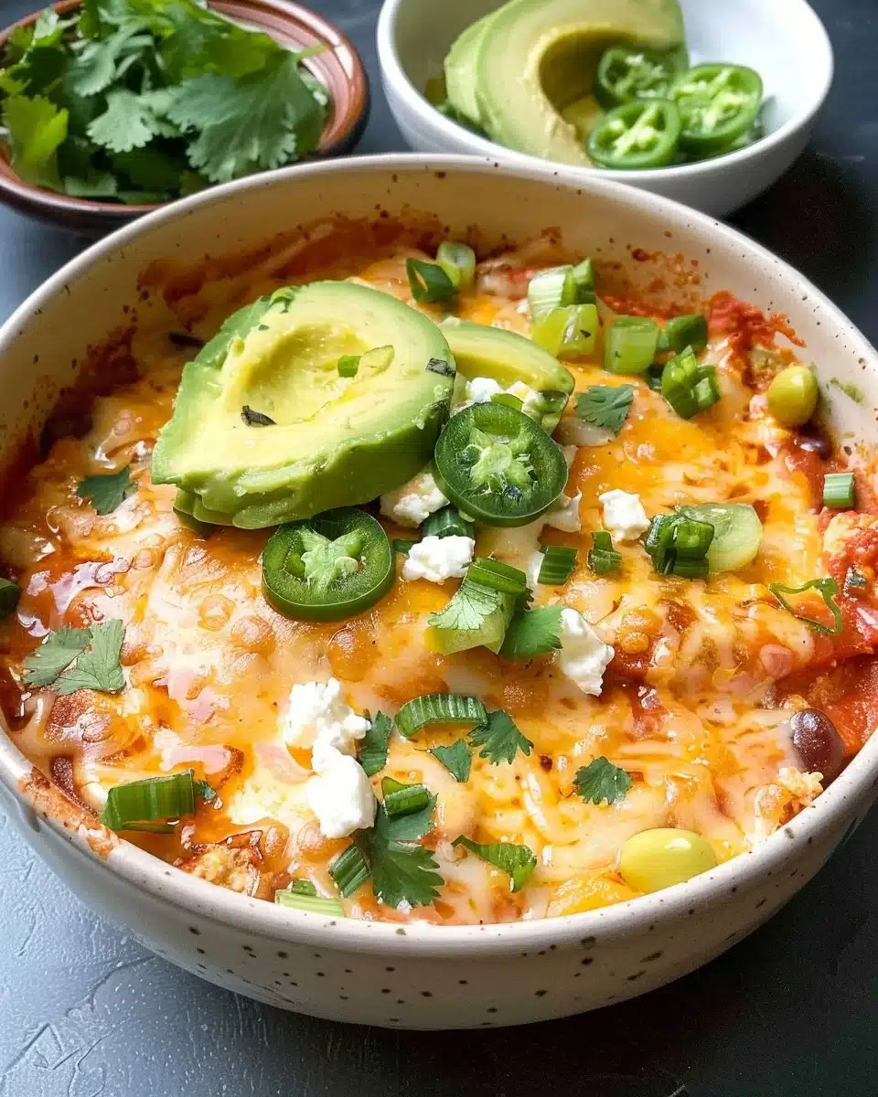 High Protein Cottage Cheese Enchilada Bowl 6 High Protein Cottage Cheese Enchilada Bowl