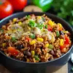 High Protein Unstuffed Peppers 9 High protein unstuffed peppers dish served in a bowl