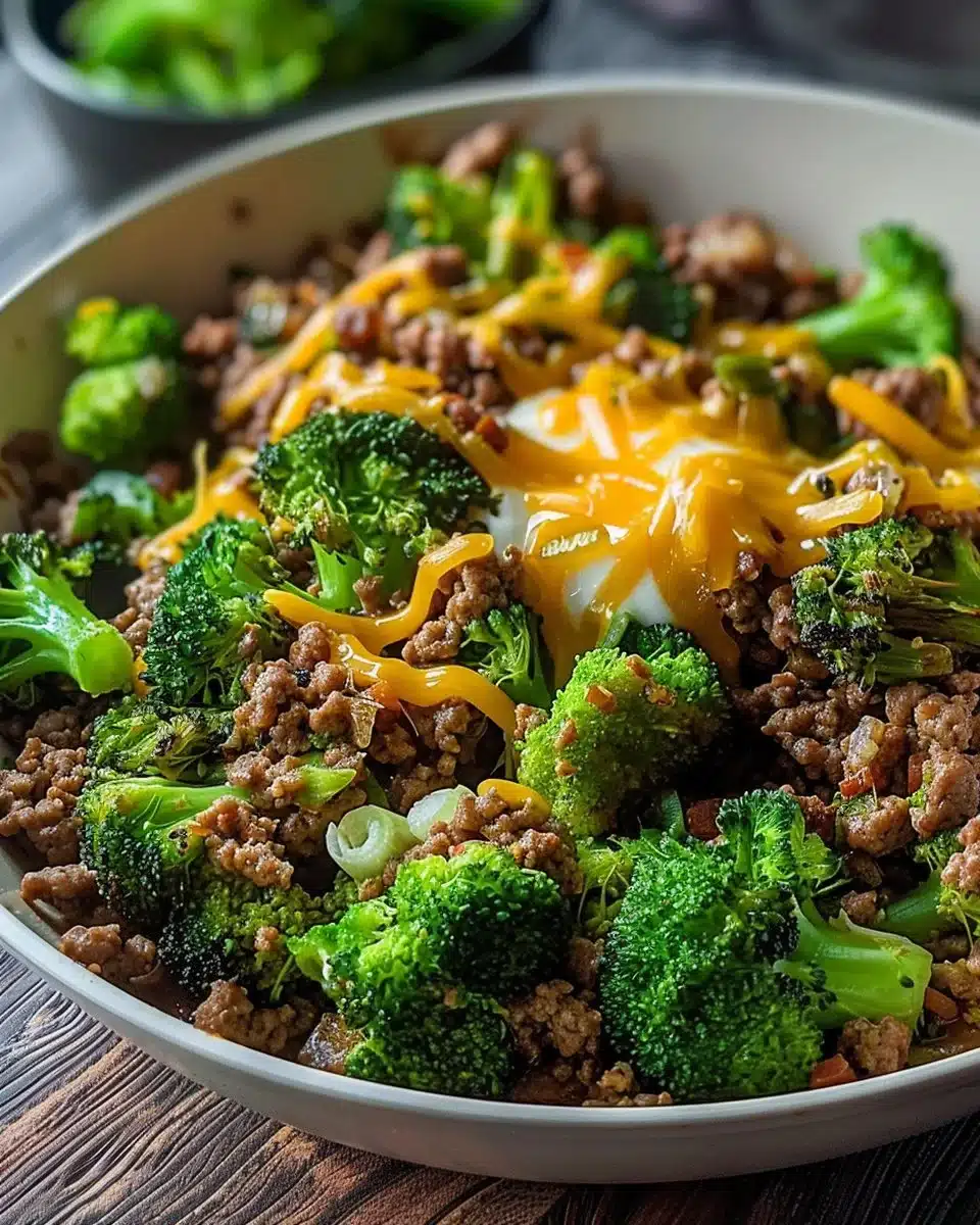 Keto Hamburger Broccoli Skillet 6 Keto Hamburger Broccoli Skillet