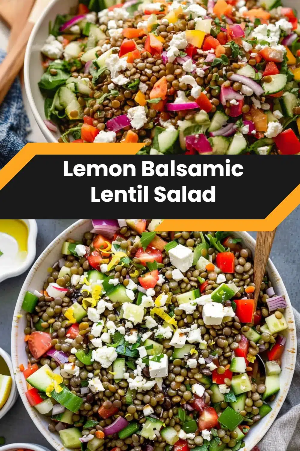 Lemon Balsamic Lentil Salad 5 Lemon Balsamic Lentil Salad