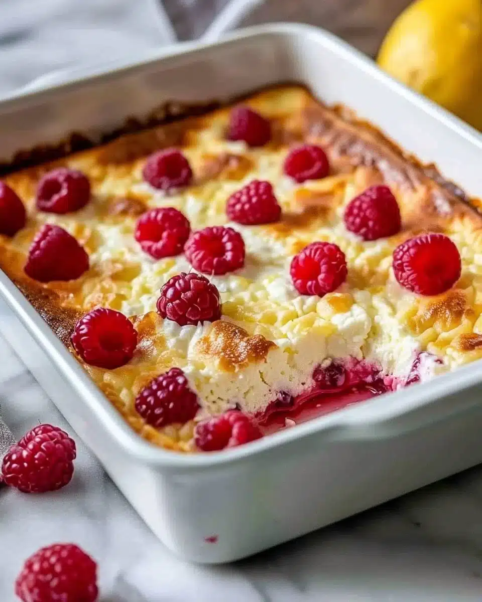 Lemon Raspberry Cottage Cheese Bake 6 Lemon Raspberry Cottage Cheese Bake