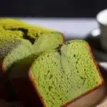 Matcha Pound Cake 8 Slice of delicious Matcha Pound Cake with a vibrant green color