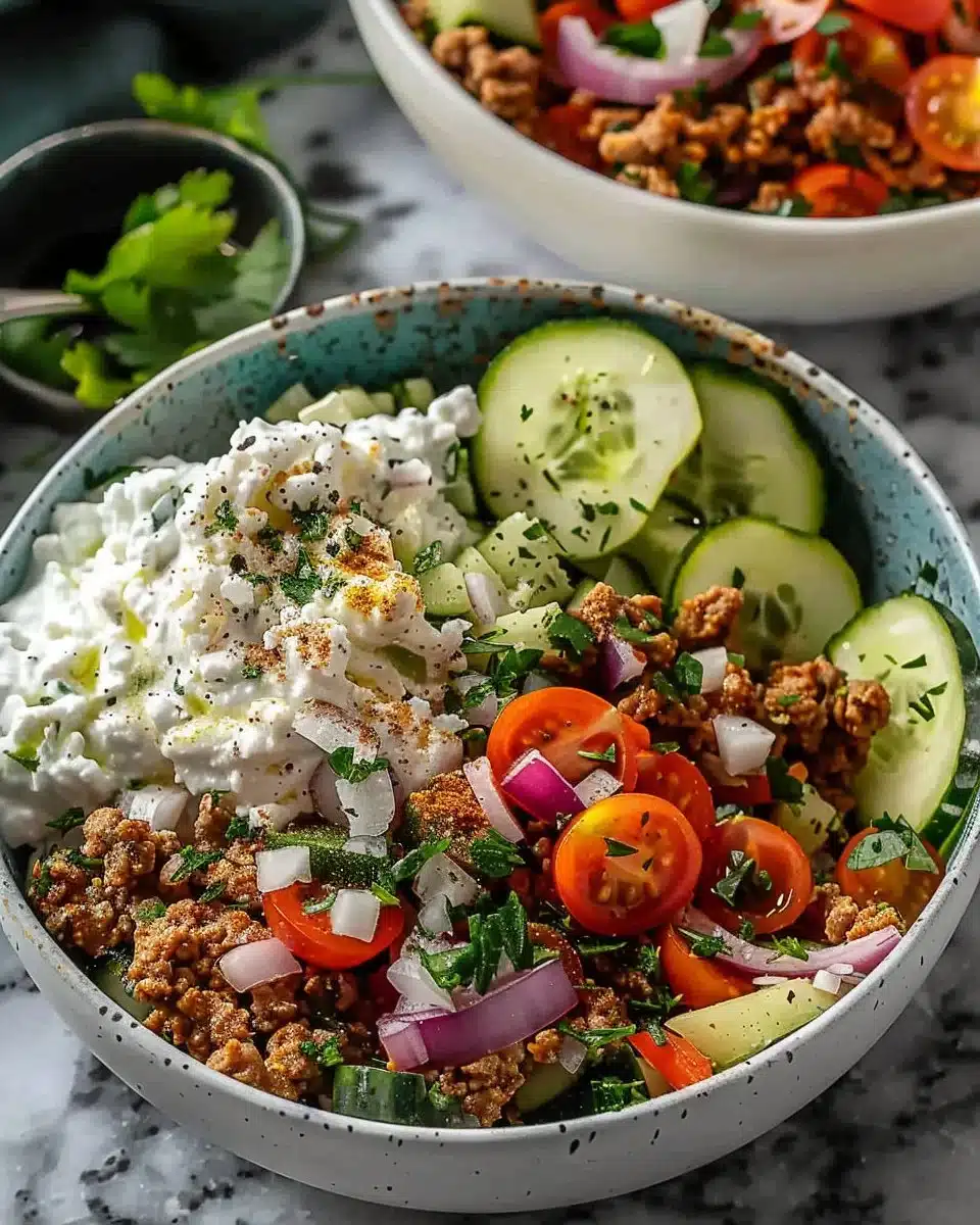 Mediterranean Ground Turkey Bowls 6 Mediterranean Ground Turkey Bowls