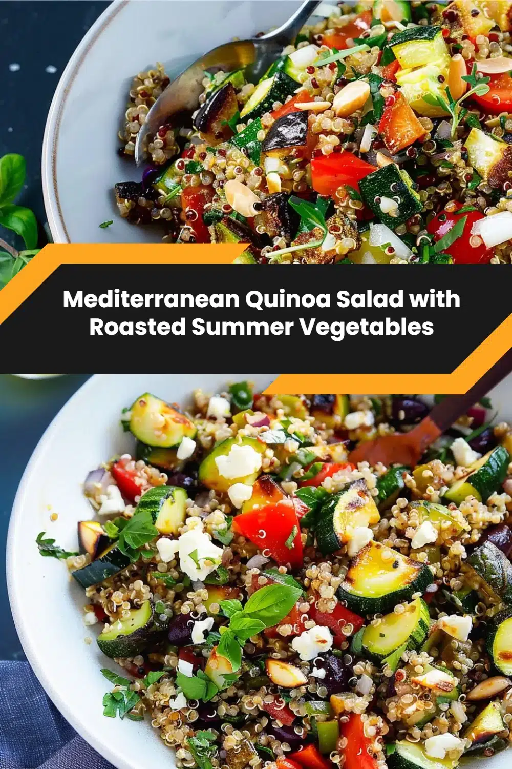 Mediterranean Quinoa Salad with Roasted Summer Vegetables 5 Mediterranean Quinoa Salad with Roasted Summer Vegetables