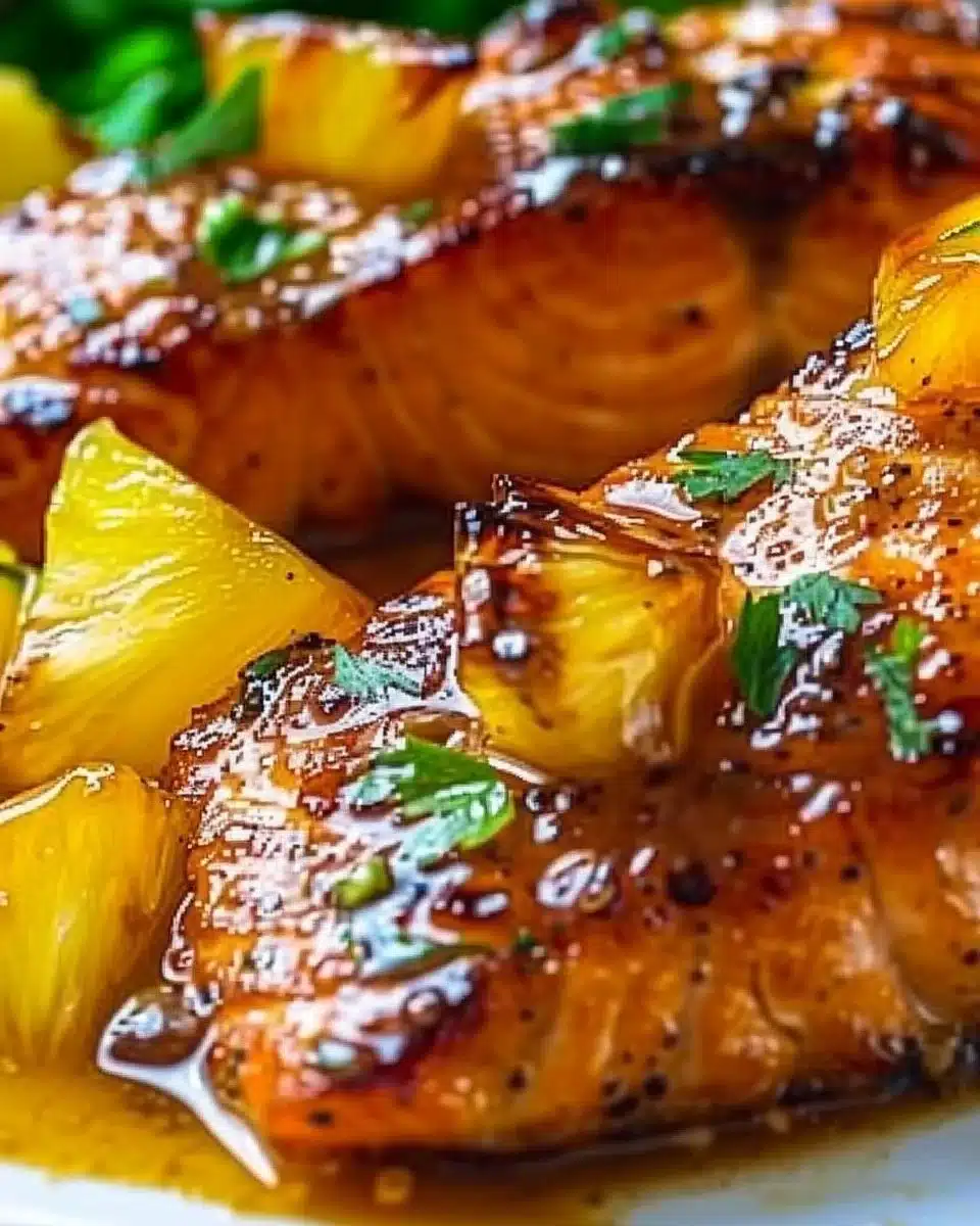 Pineapple Glazed Salmon 6 Pineapple Glazed Salmon