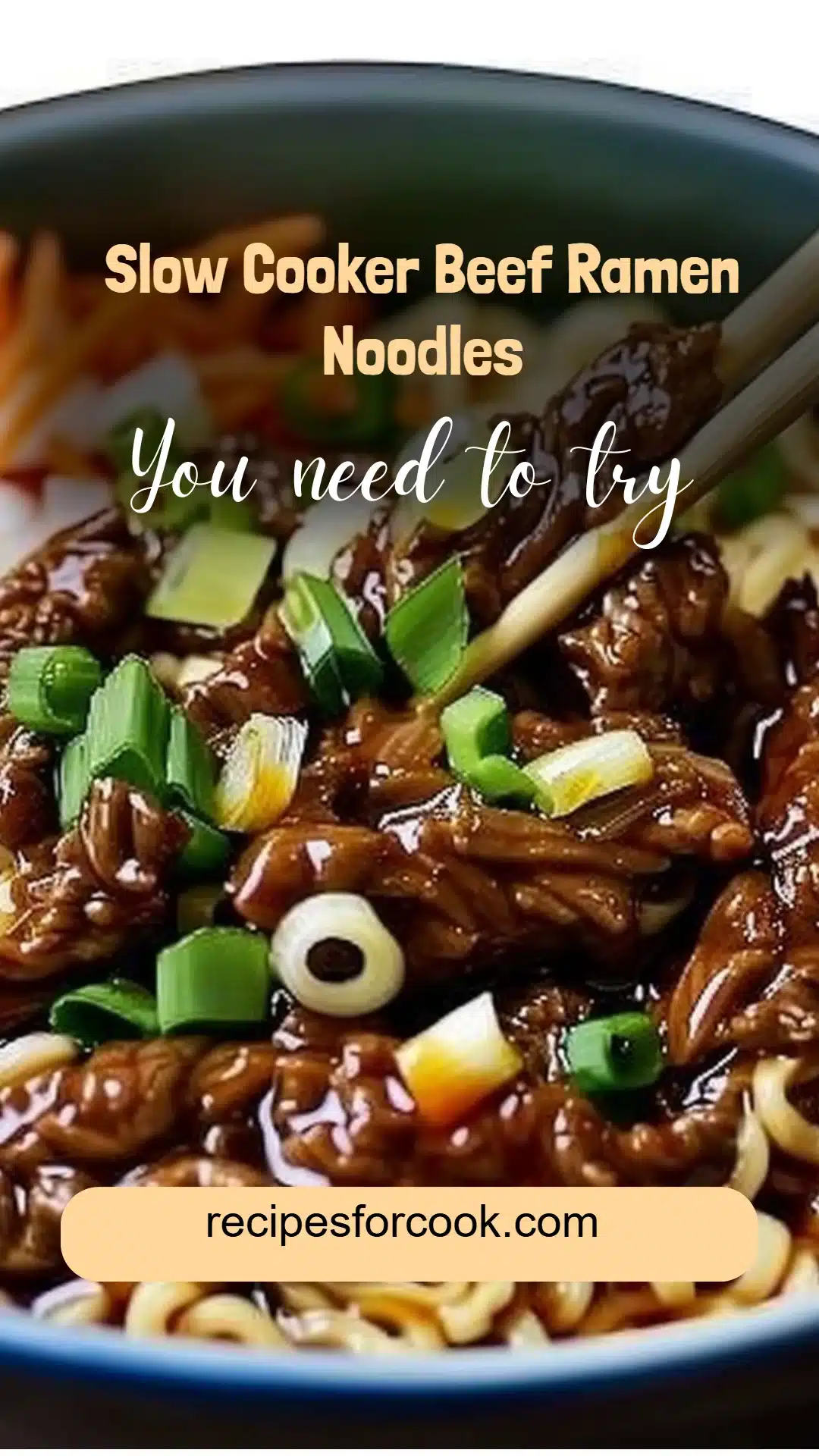 Slow Cooker Beef Ramen Noodles 5 Slow Cooker Beef Ramen Noodles