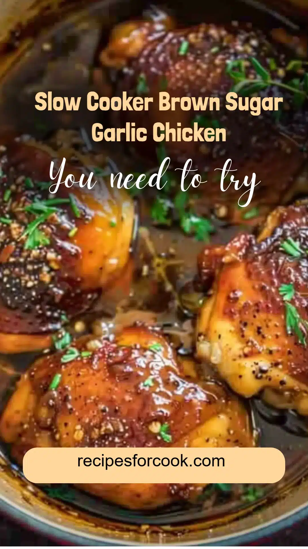 Slow Cooker Brown Sugar Garlic Chicken 5 Slow Cooker Brown Sugar Garlic Chicken