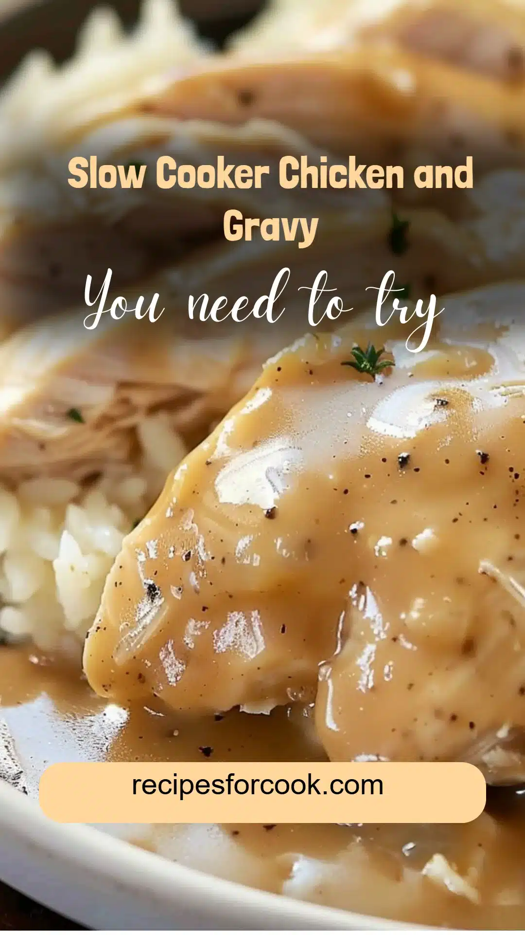 Slow Cooker Chicken and Gravy 5 Slow Cooker Chicken and Gravy