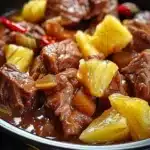 Slow Cooker Pineapple Pork 6 Slow Cooker Pineapple Pork dish served with rice and vegetables