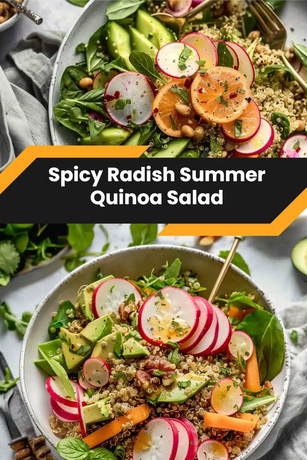 Spicy Radish Summer Quinoa Salad 5 Spicy Radish Summer Quinoa Salad
