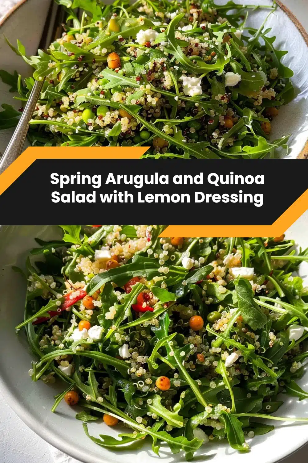 Spring Arugula and Quinoa Salad with Lemon Dressing 5 Spring Arugula and Quinoa Salad with Lemon Dressing