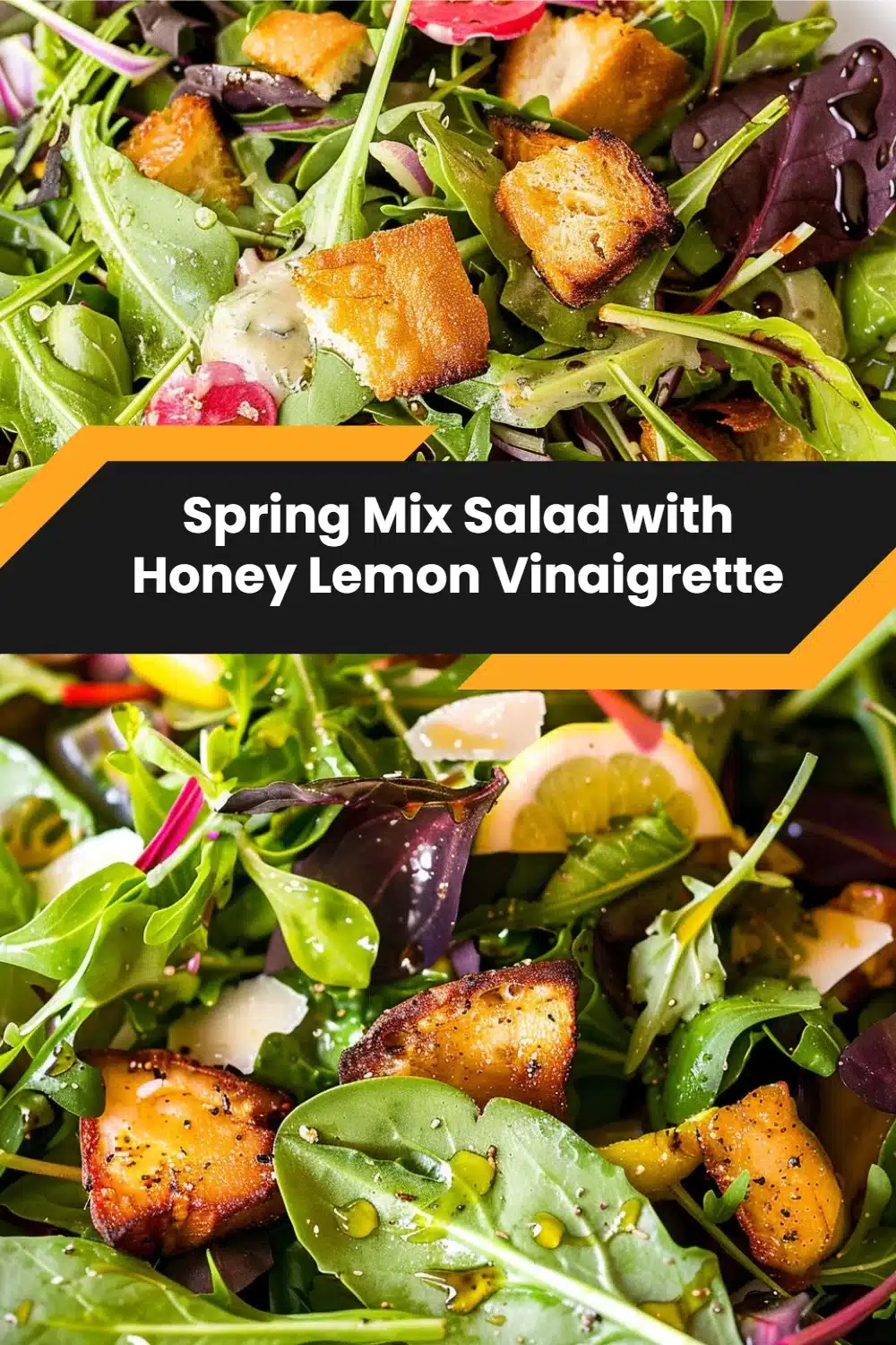 Spring Mix Salad with Honey Lemon Vinaigrette 5 Spring Mix Salad with Honey Lemon Vinaigrette