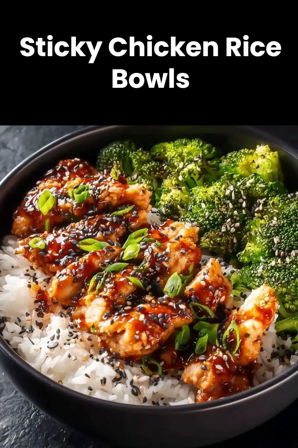 Sticky Chicken Rice Bowls 5 Sticky Chicken Rice Bowls