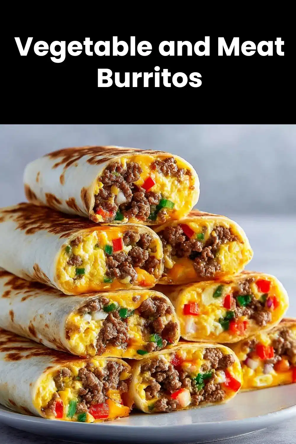 Vegetable and Meat Burritos 5 Vegetable and Meat Burritos