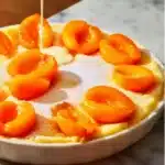 Apricot Flaugnarde 9 Apricot Flaugnarde dessert featuring fresh apricots in a custardy batter